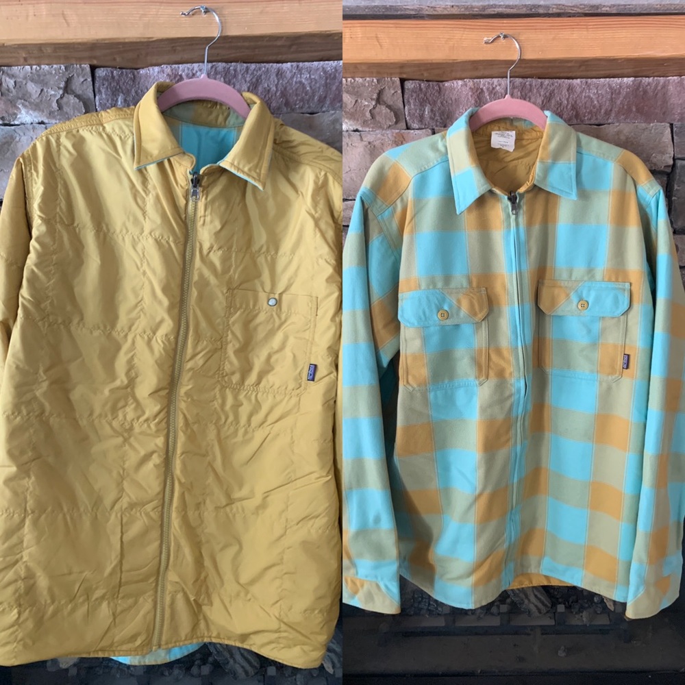 Patagonia Men’s Reversible Down flannel jacket